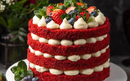 Tort red velvet - przepis na czerwone ciasto z kremem