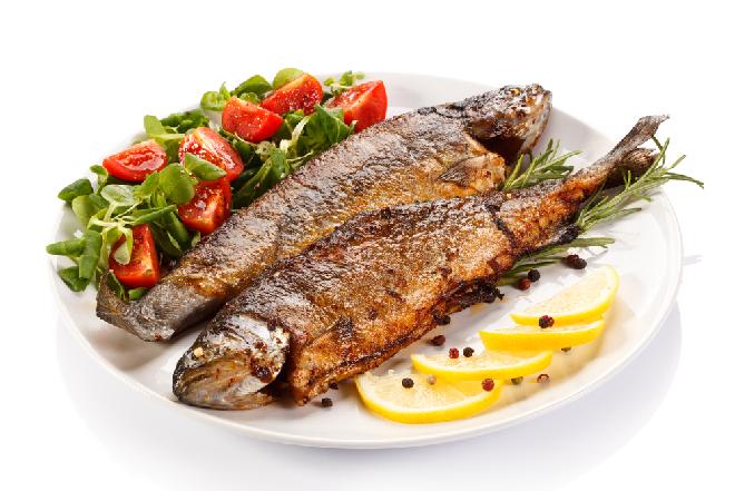 Pstrąg pieczony z koprem włoskim z menu beszamel